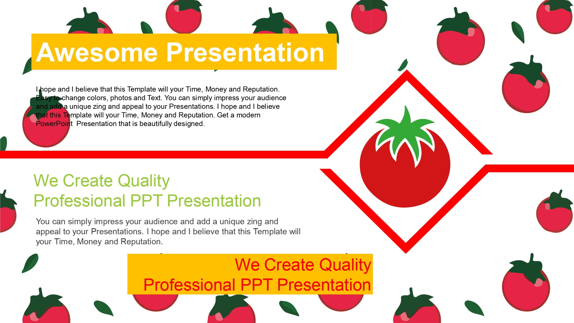 Tomate Plantilla PowerPoint