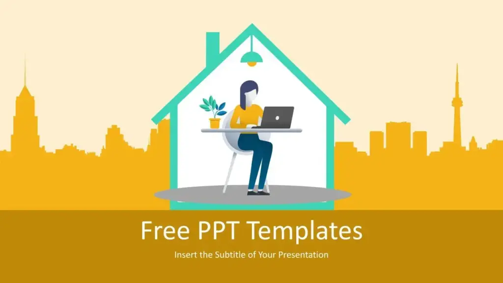 Trabajo desde casa Plantilla PowerPoint