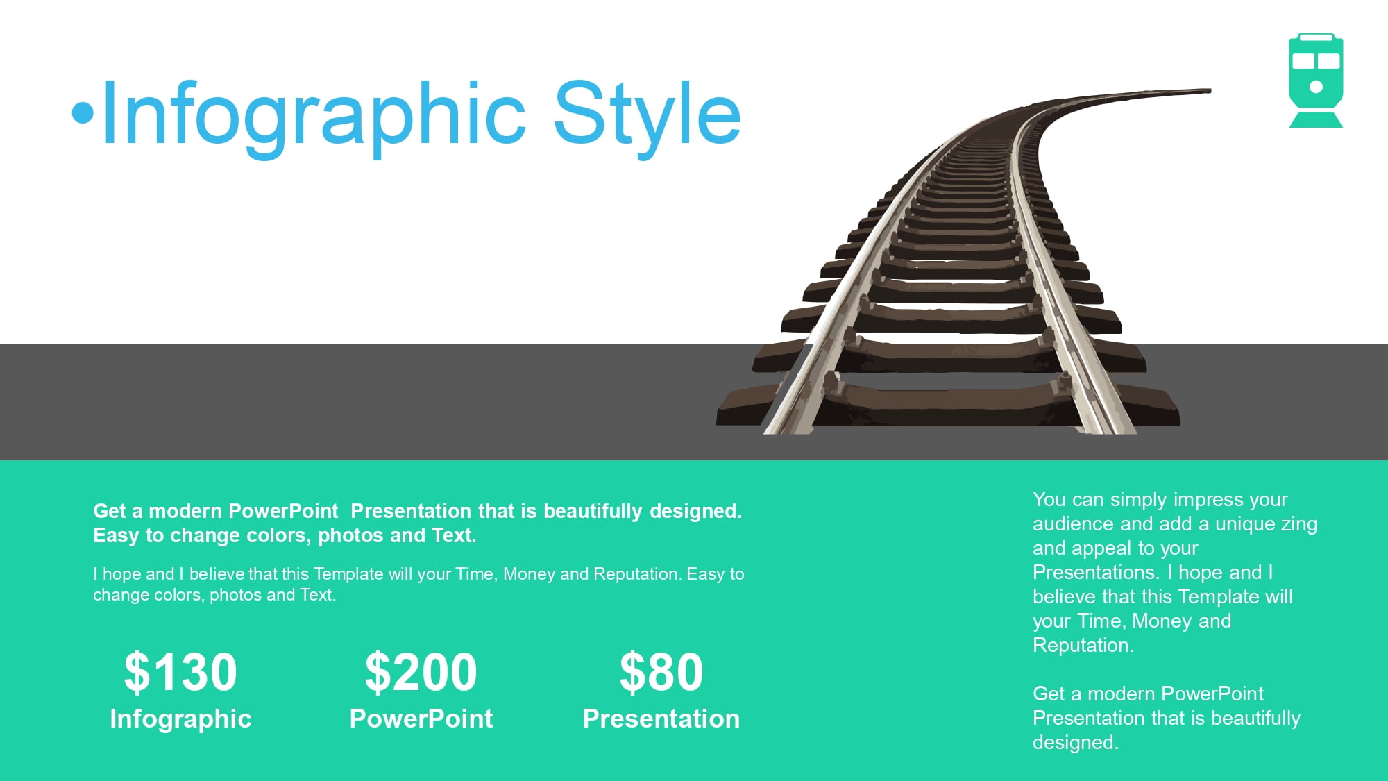 Transporte Ferroviario Plantilla PowerPoint