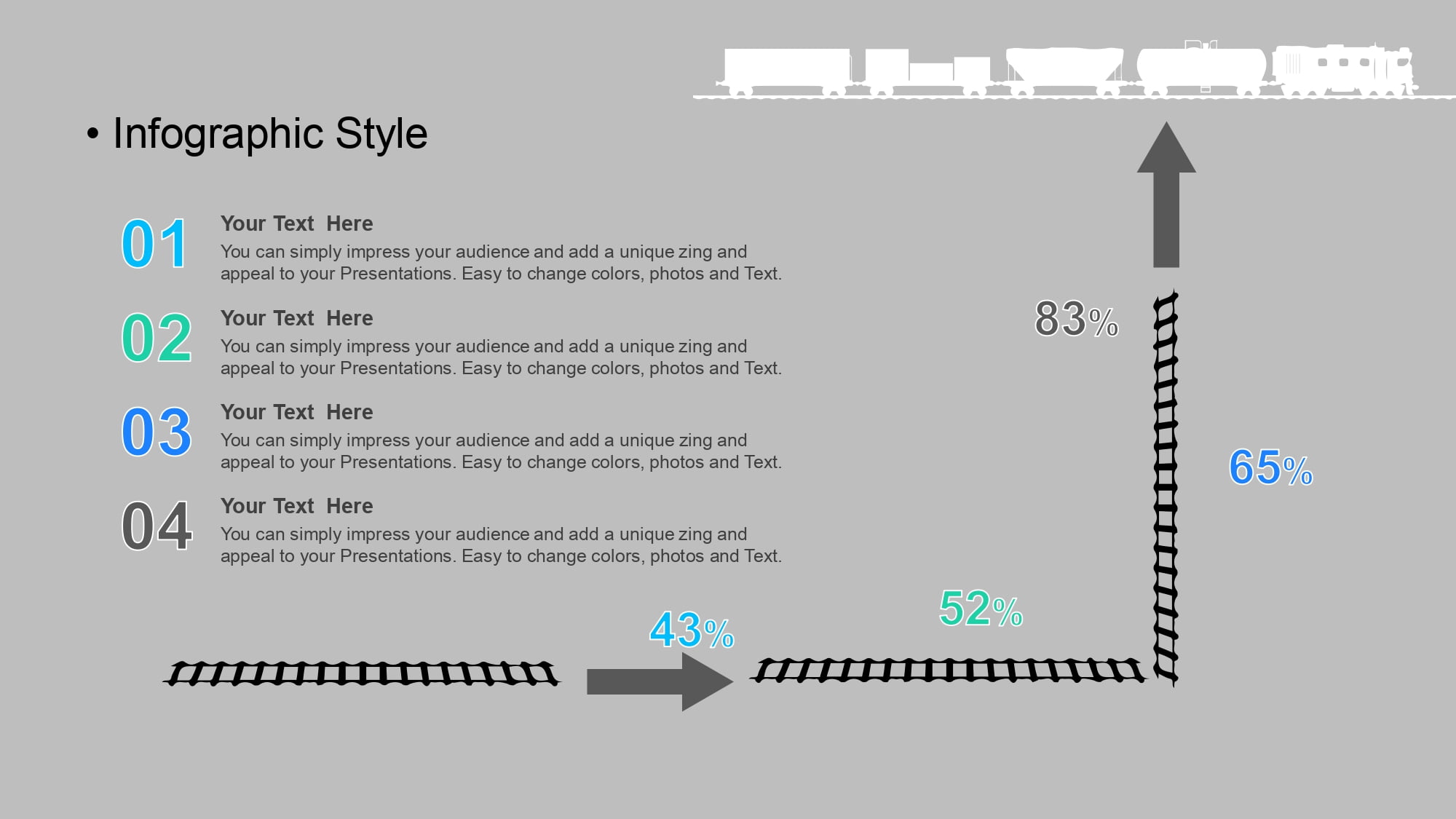 Transporte Ferroviario Plantilla PowerPoint