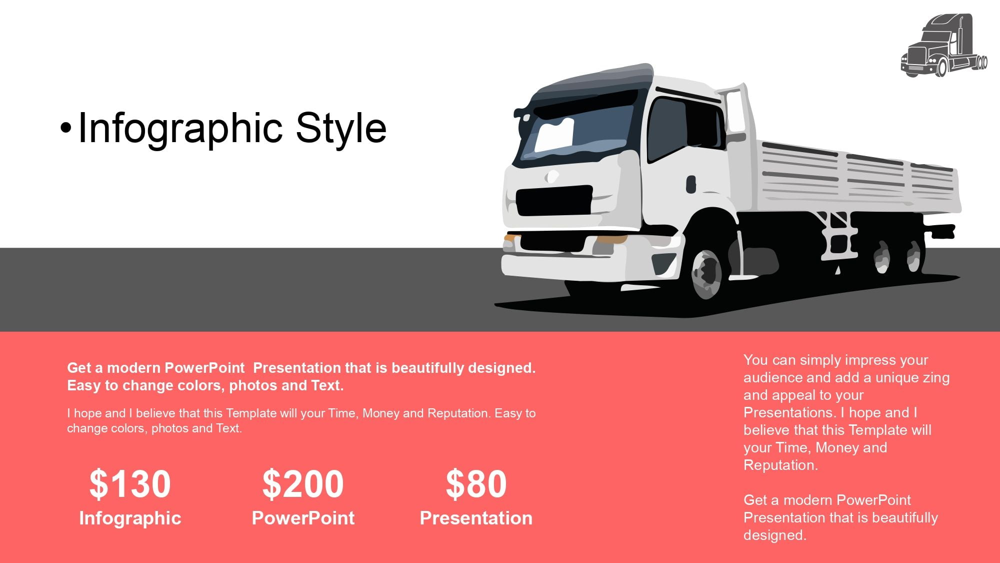 Transporte de Carga Plantilla PowerPoint
