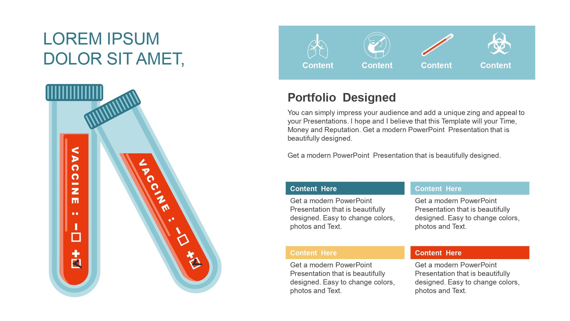 Vacunas Plantilla para PowerPoint