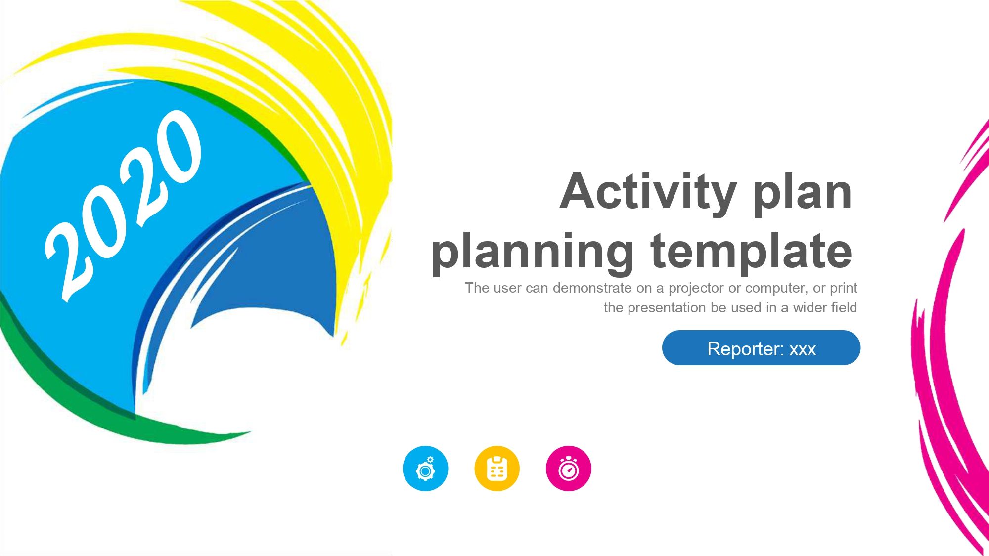 Acuarela Animada Plantilla PowerPoint