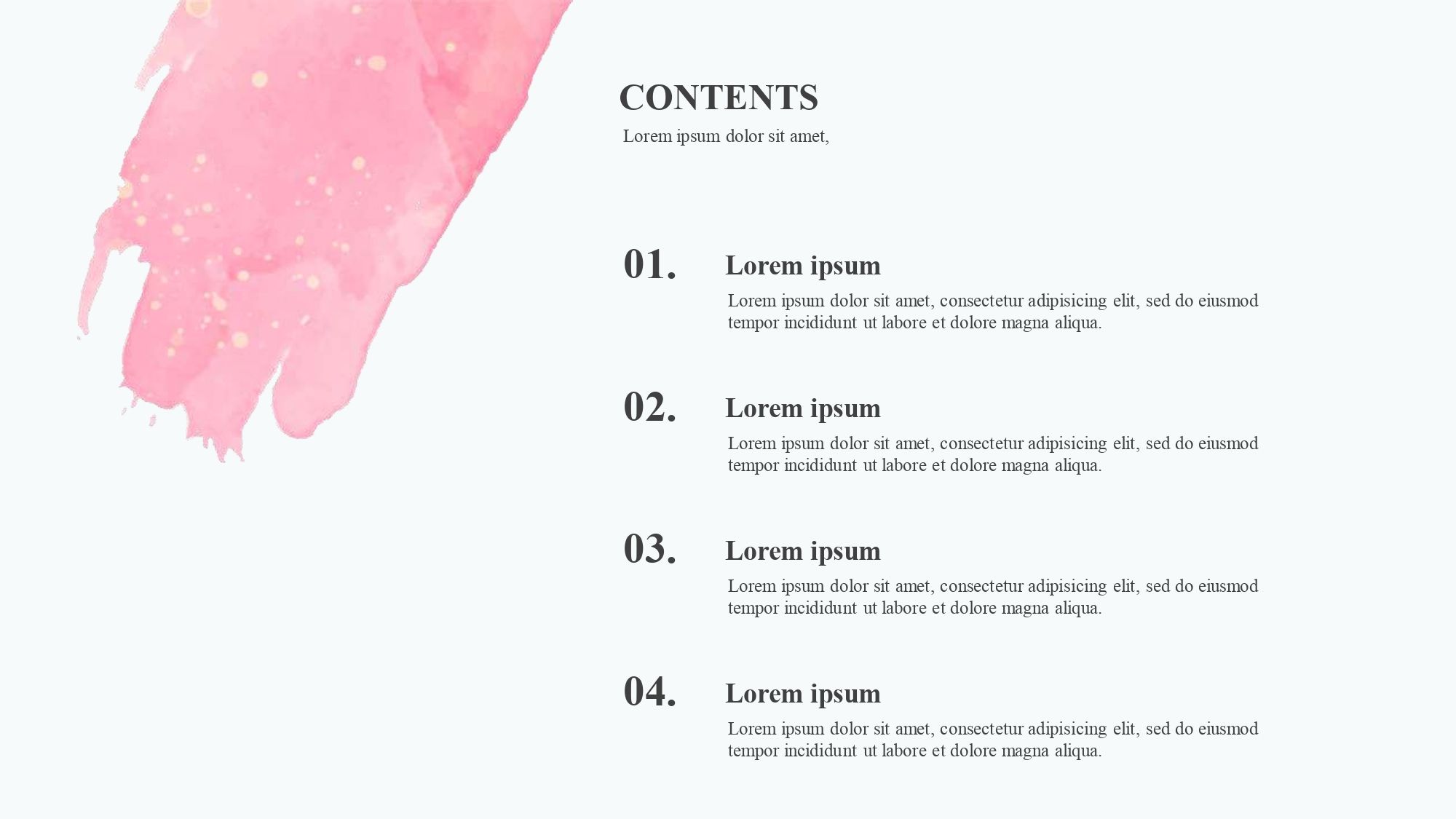 Watercolor Plantilla PowerPoint