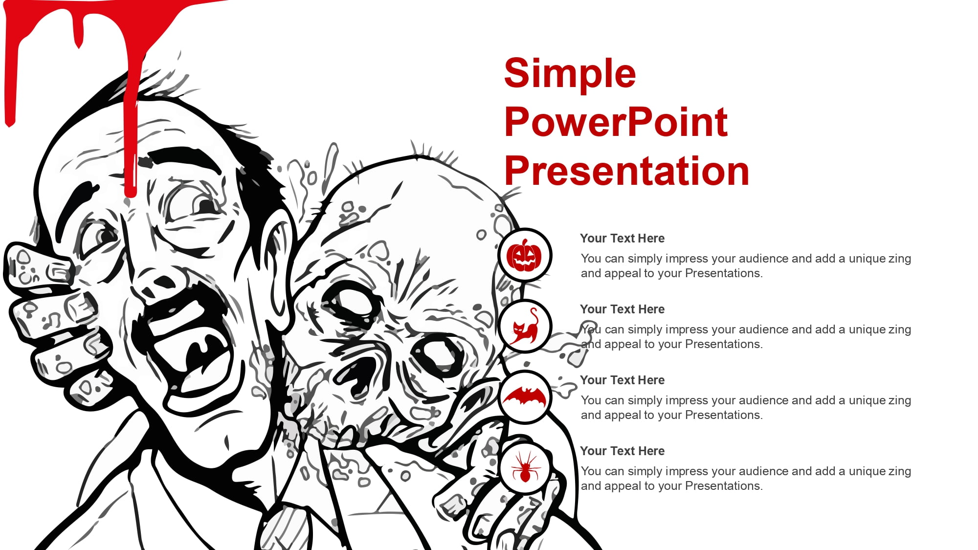 Zombies Plantilla PowerPoint