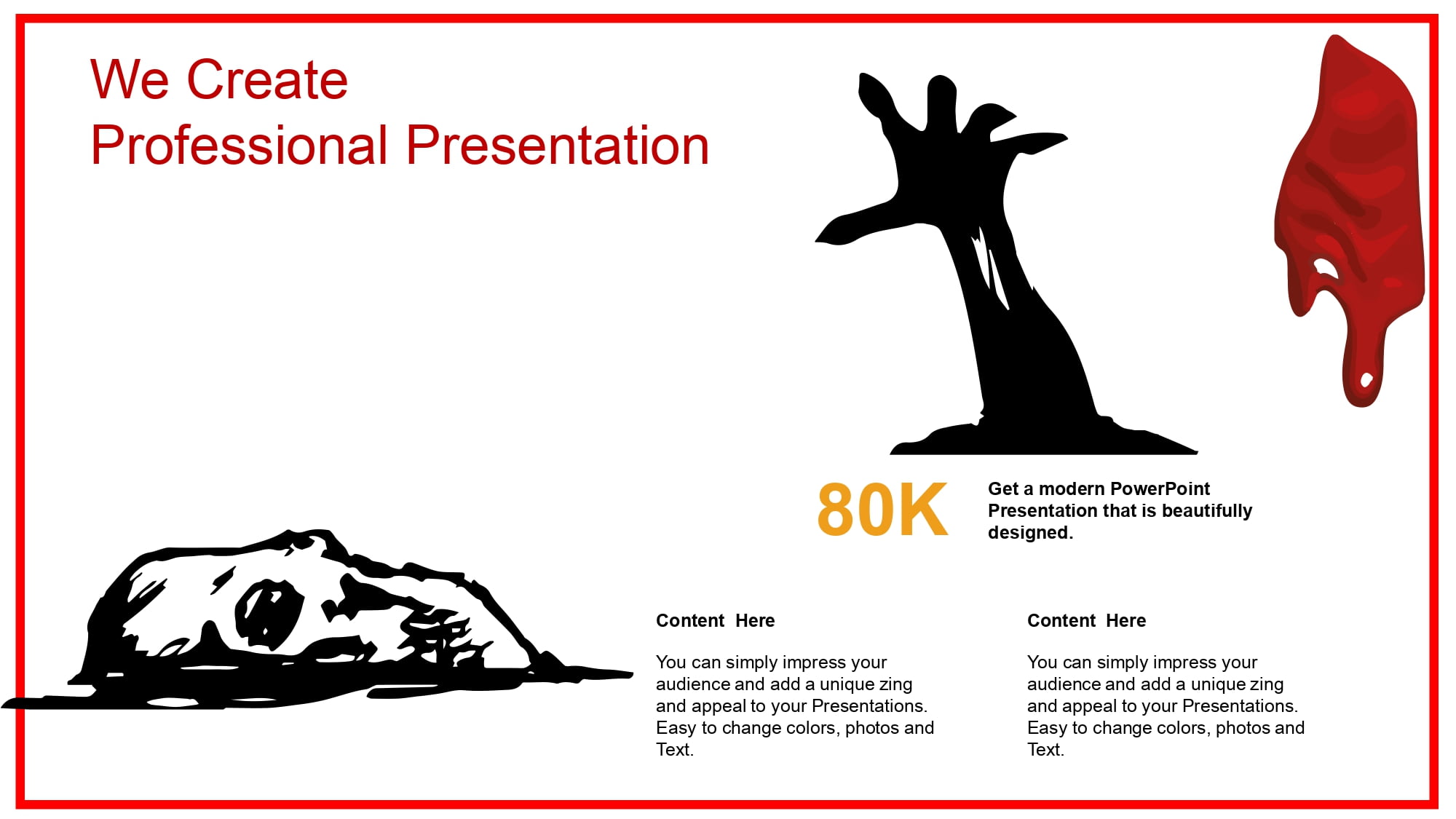 Zombies Plantilla PowerPoint