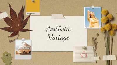 Aesthetic Vintage Plantilla PowerPoint