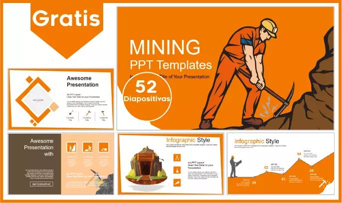 Minería Plantilla PowerPoint