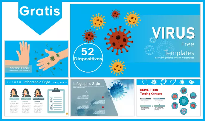 Virus Plantilla PowerPoint