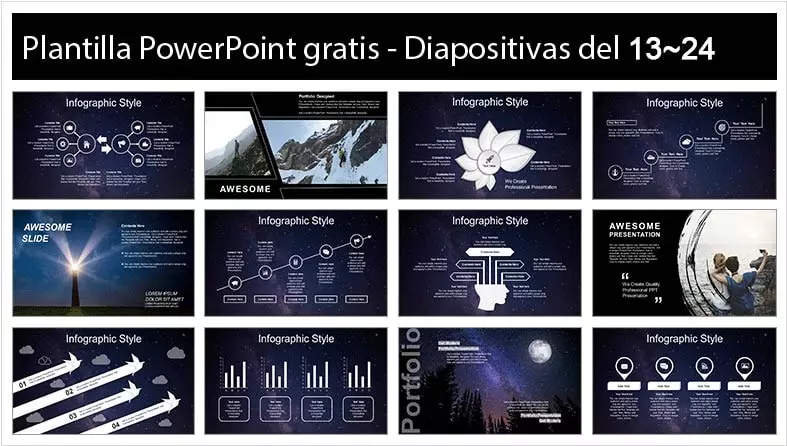 La Luna Plantilla PowerPoint