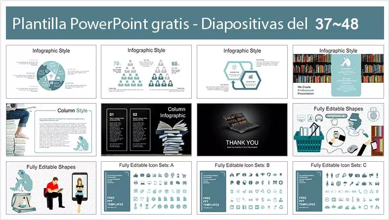 Biblioteca Online Plantilla PowerPoint