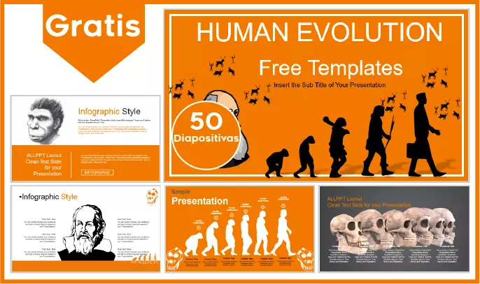 Evolución Humana Plantilla PowerPoint