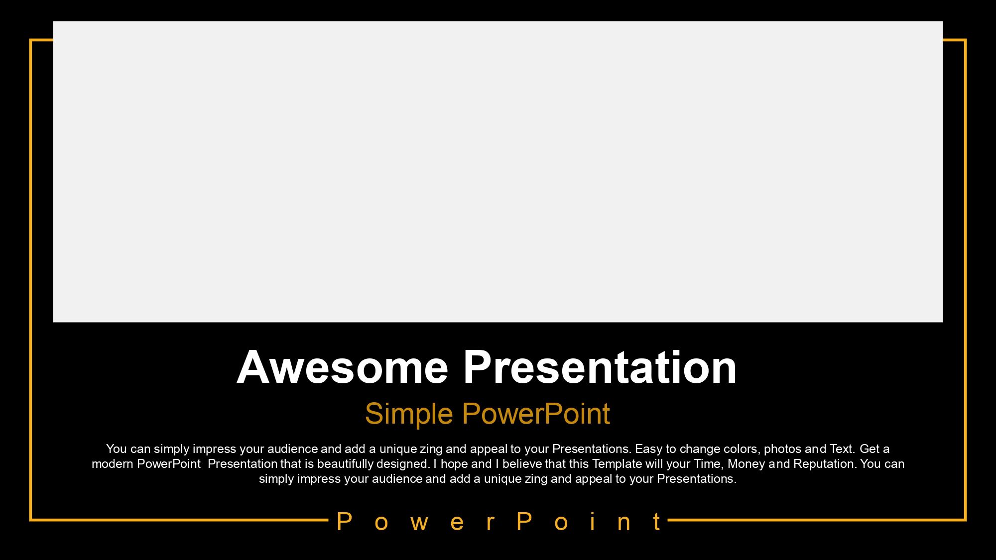 Bombilla Incandescente Plantilla PowerPoint