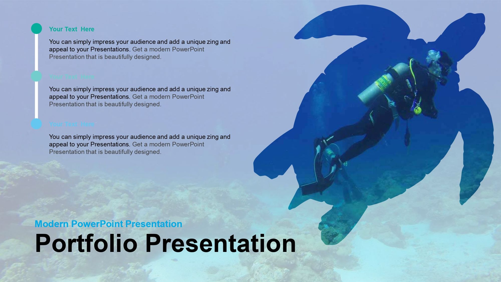 Buceo Marino Plantilla PowerPoint