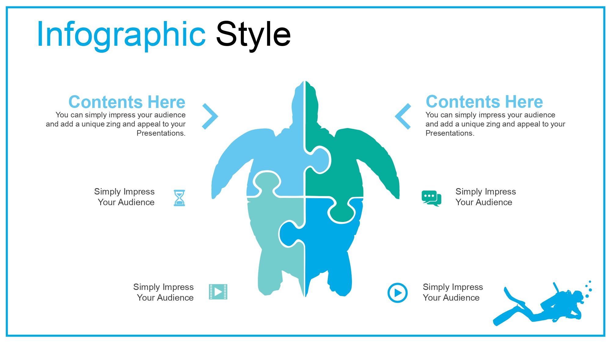 Buceo Marino Plantilla PowerPoint