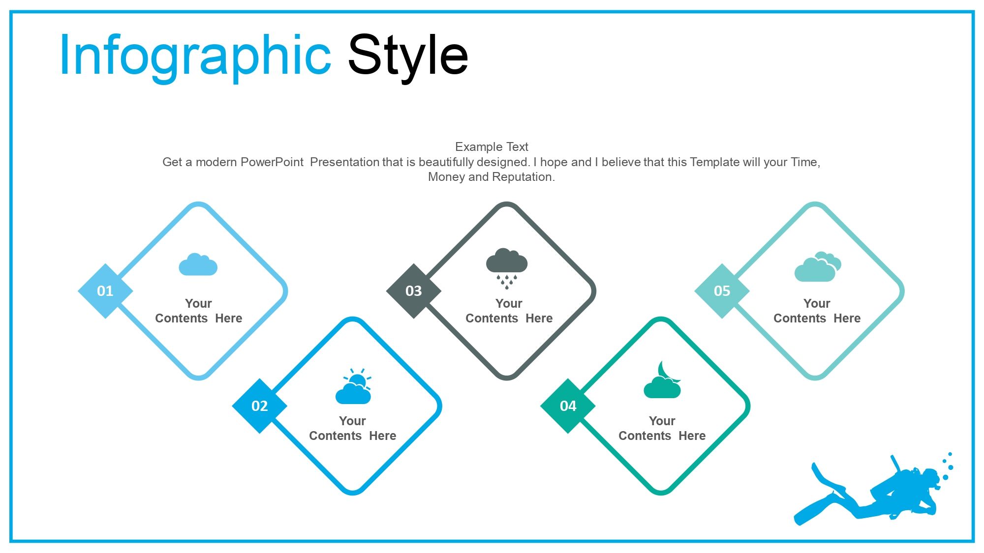Buceo Marino Plantilla PowerPoint