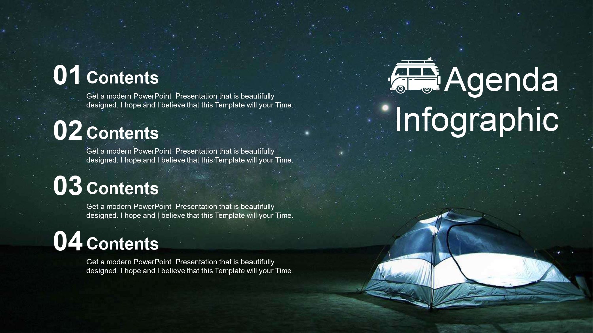 Campamento Plantilla PowerPoint