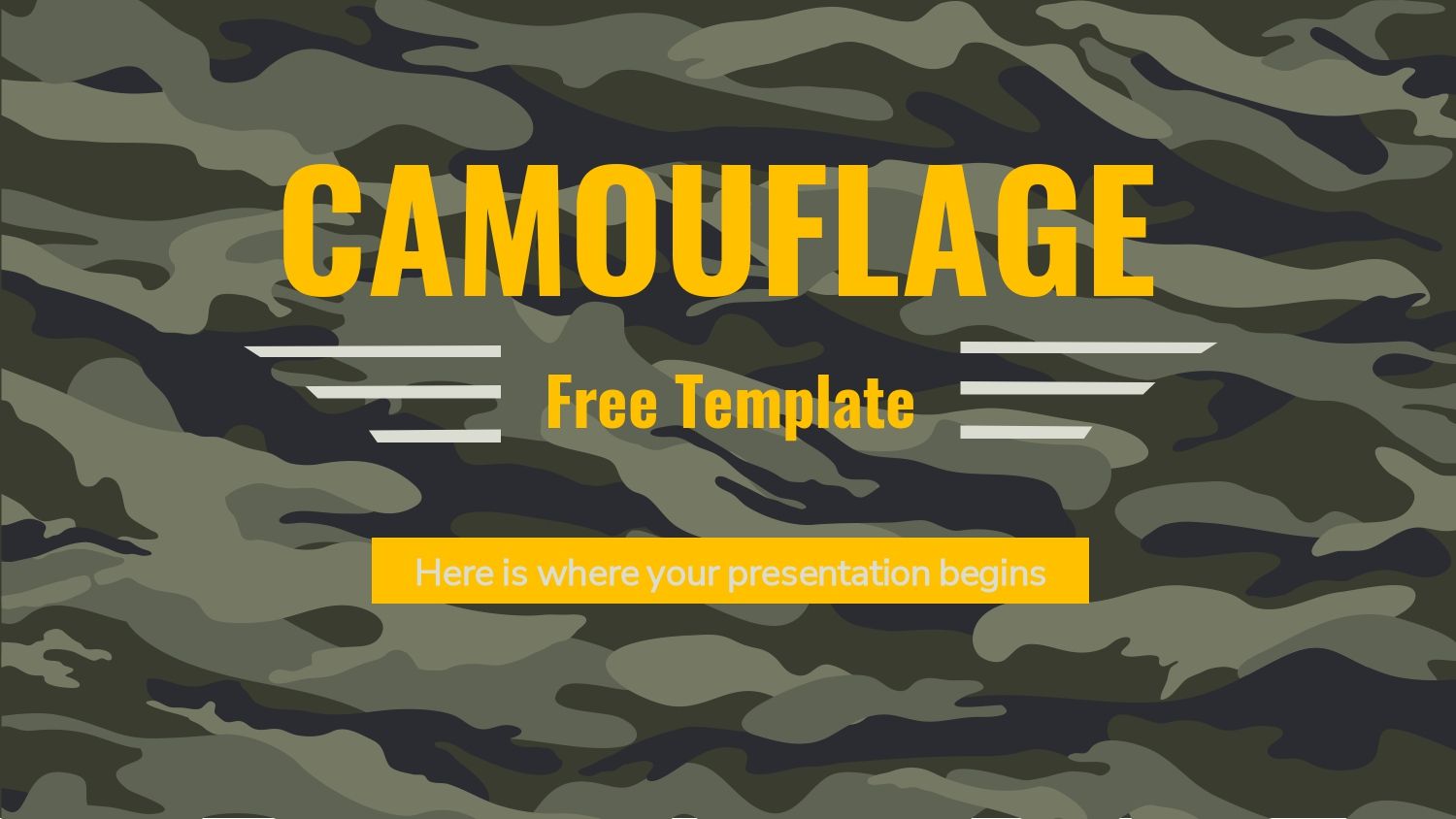 Camuflaje Plantilla PowerPoint