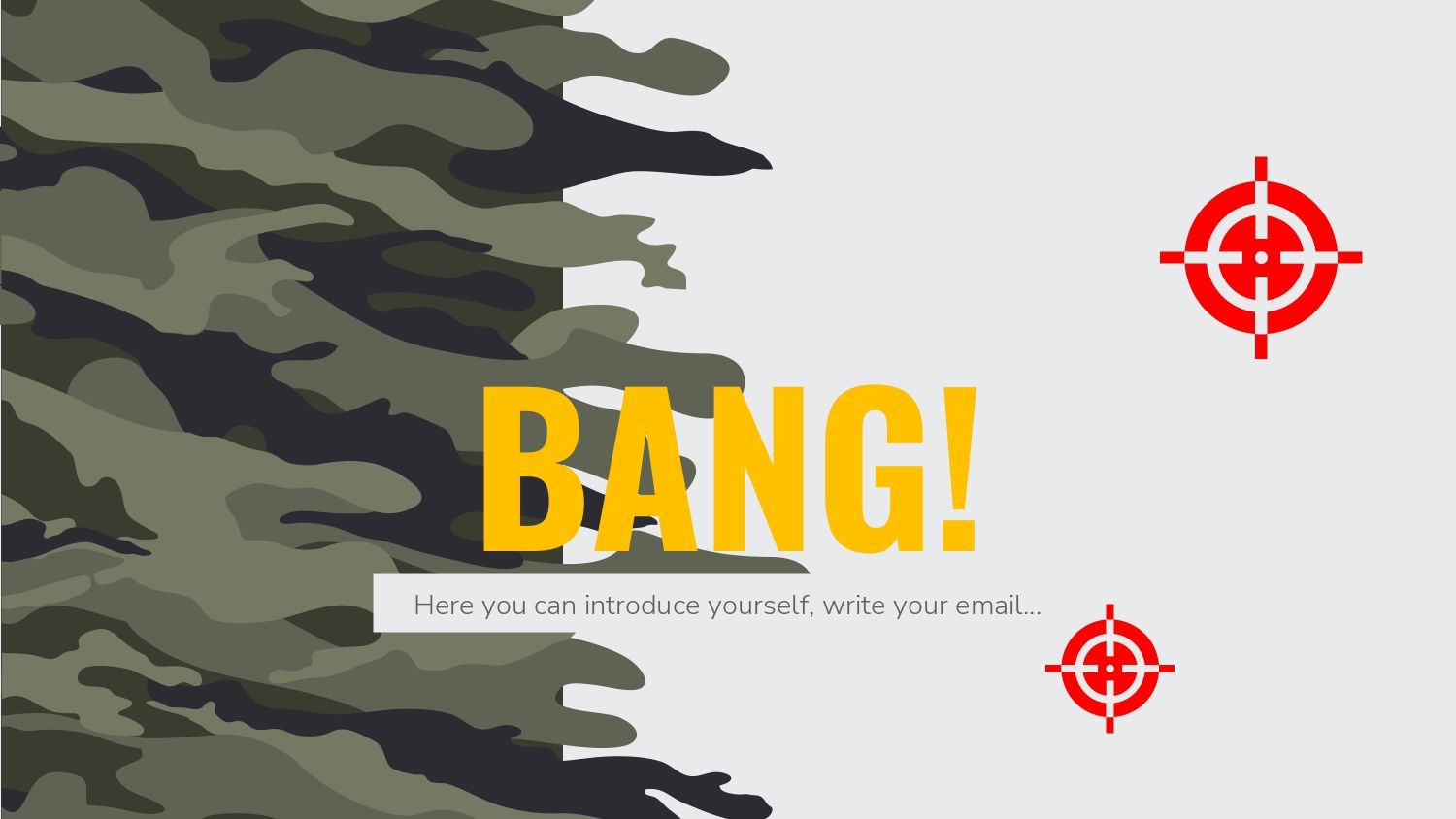 Camuflaje Plantilla PowerPoint