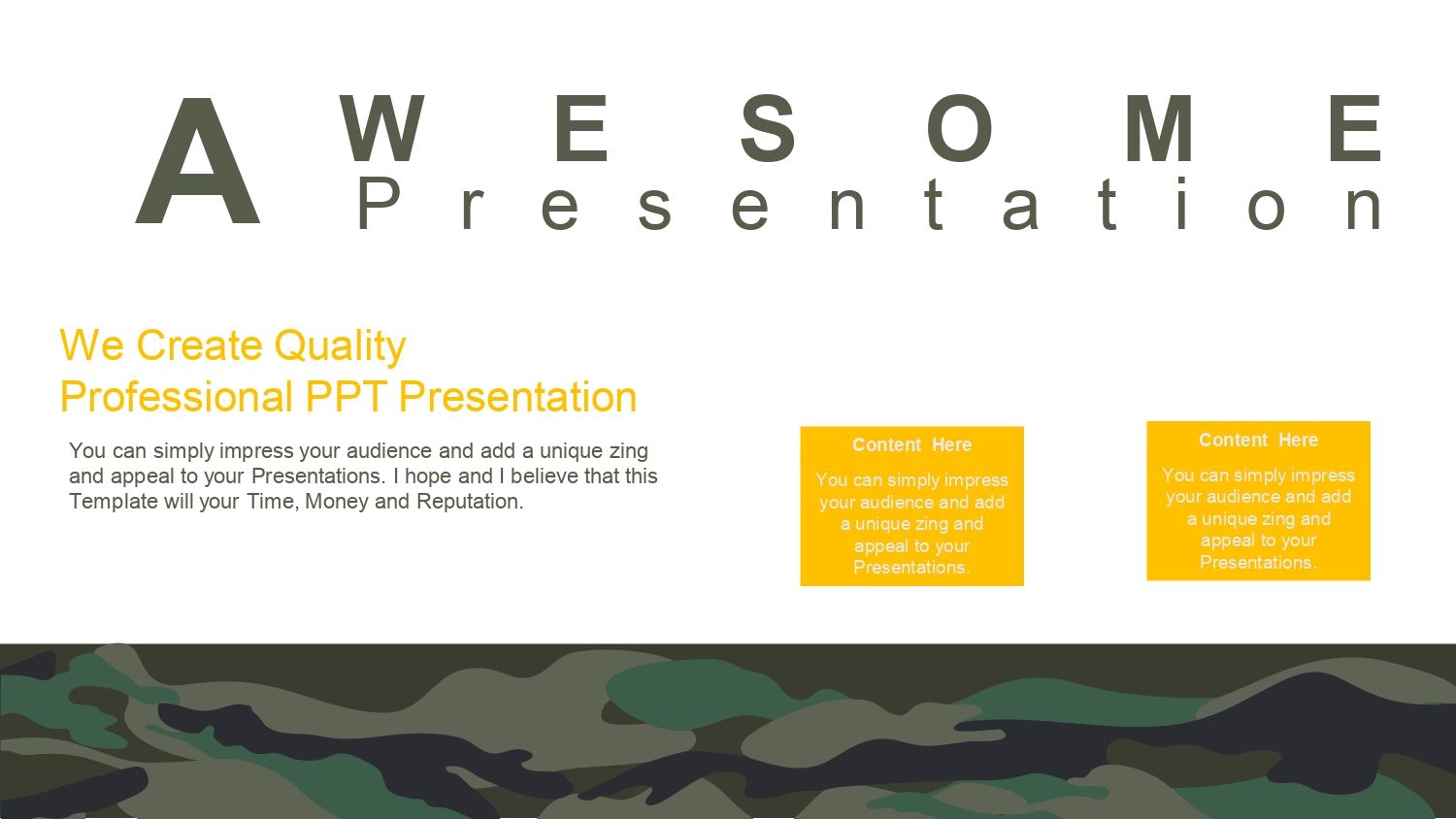 Camuflaje Plantilla PowerPoint