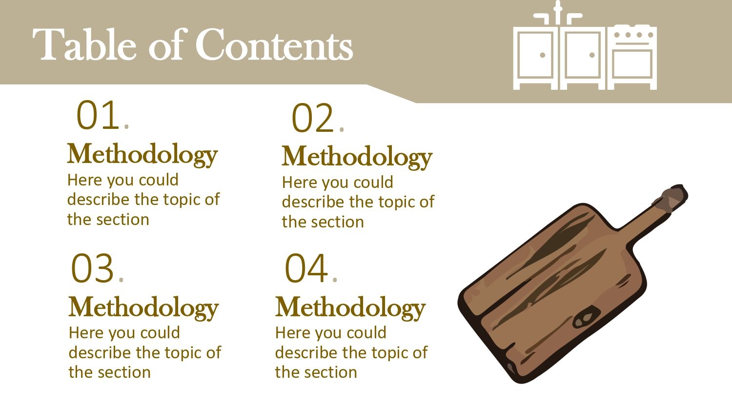 Cocina Rustica Plantilla PowerPoint