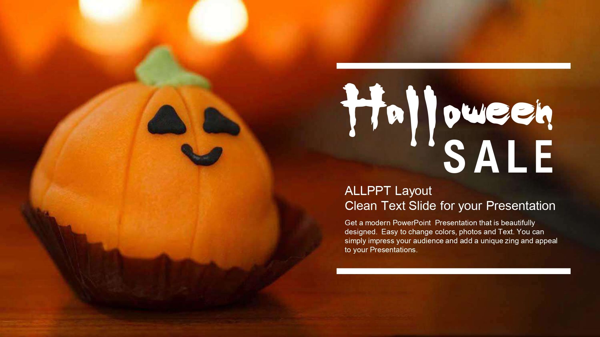 Compras de Halloween Plantilla PowerPoint