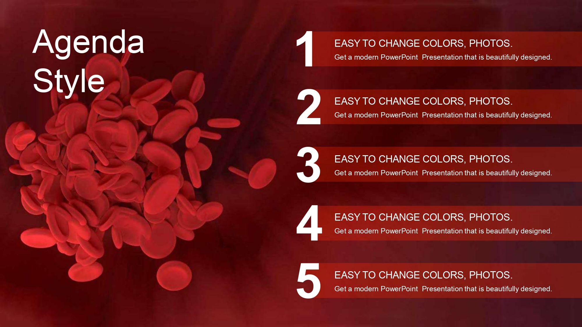 Donación de Sangre Plantilla PowerPoint
