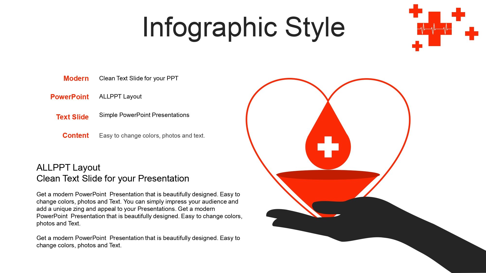 Donación de Sangre Plantilla PowerPoint