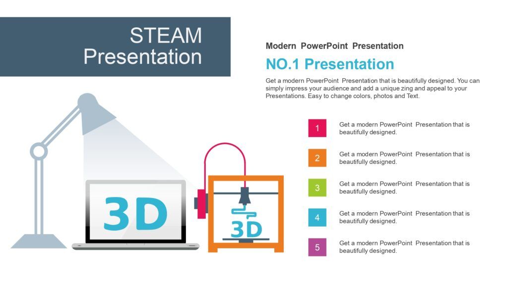 Educación Steam Plantilla PowerPoint