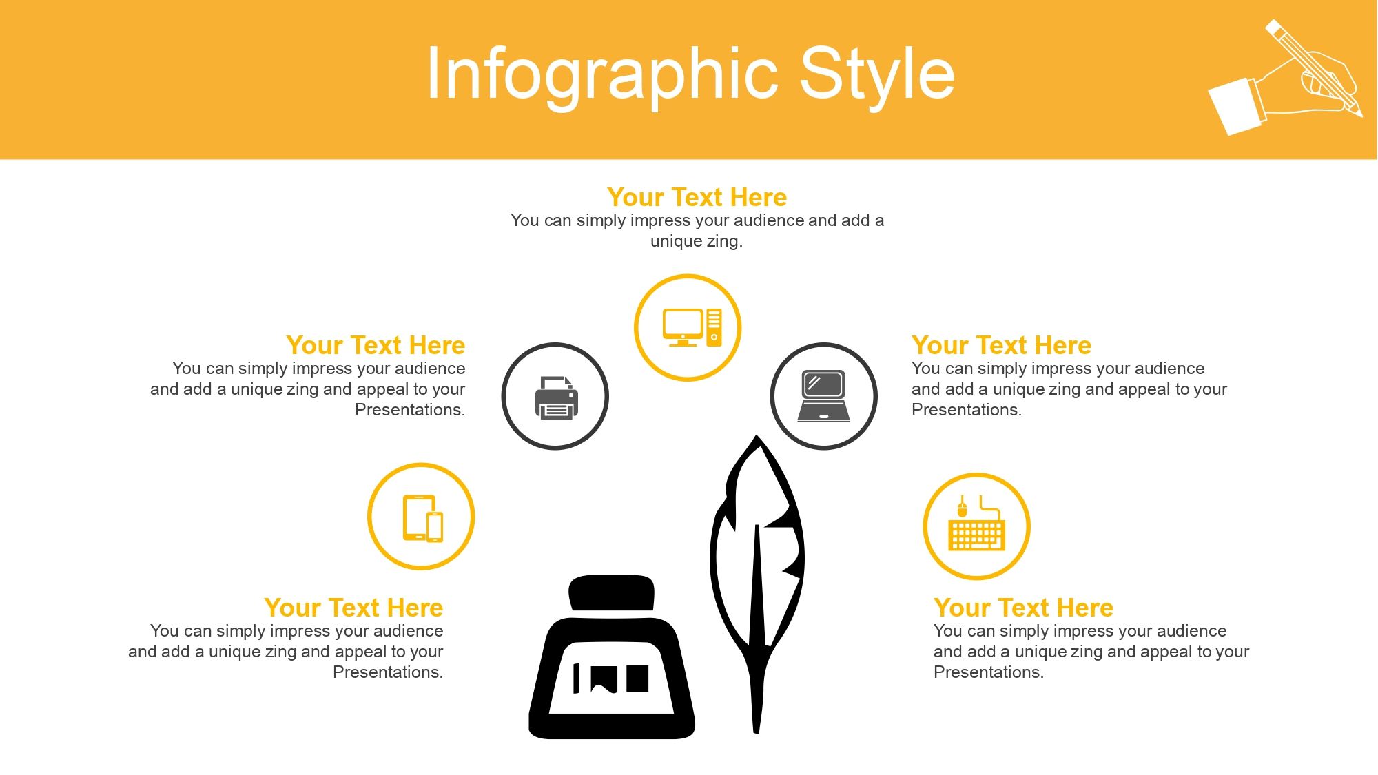 Escritura Plantilla PowerPoint