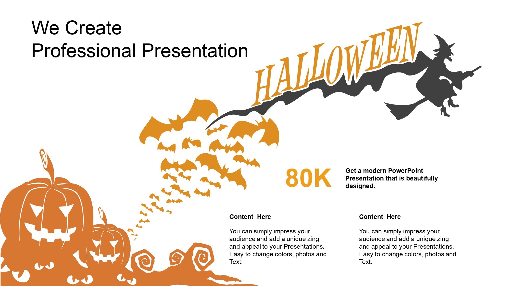 Feliz Halloween Plantilla PowerPoint
