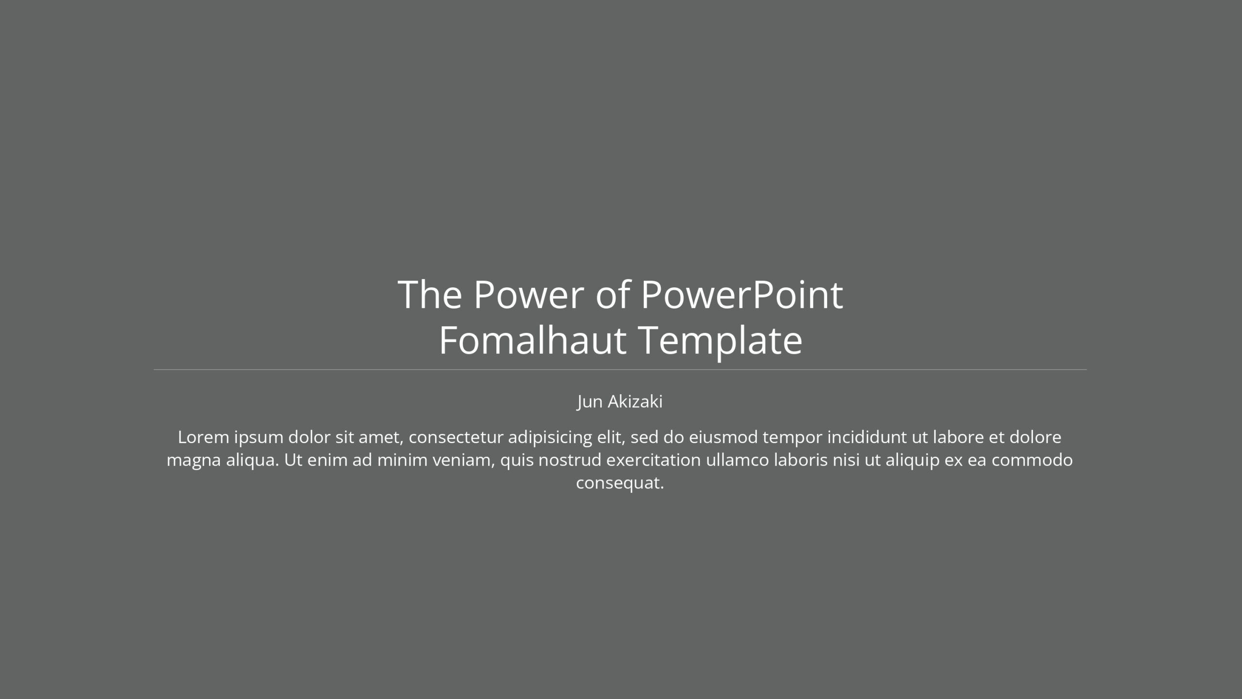 Fomalhaut Plantilla PowerPoint