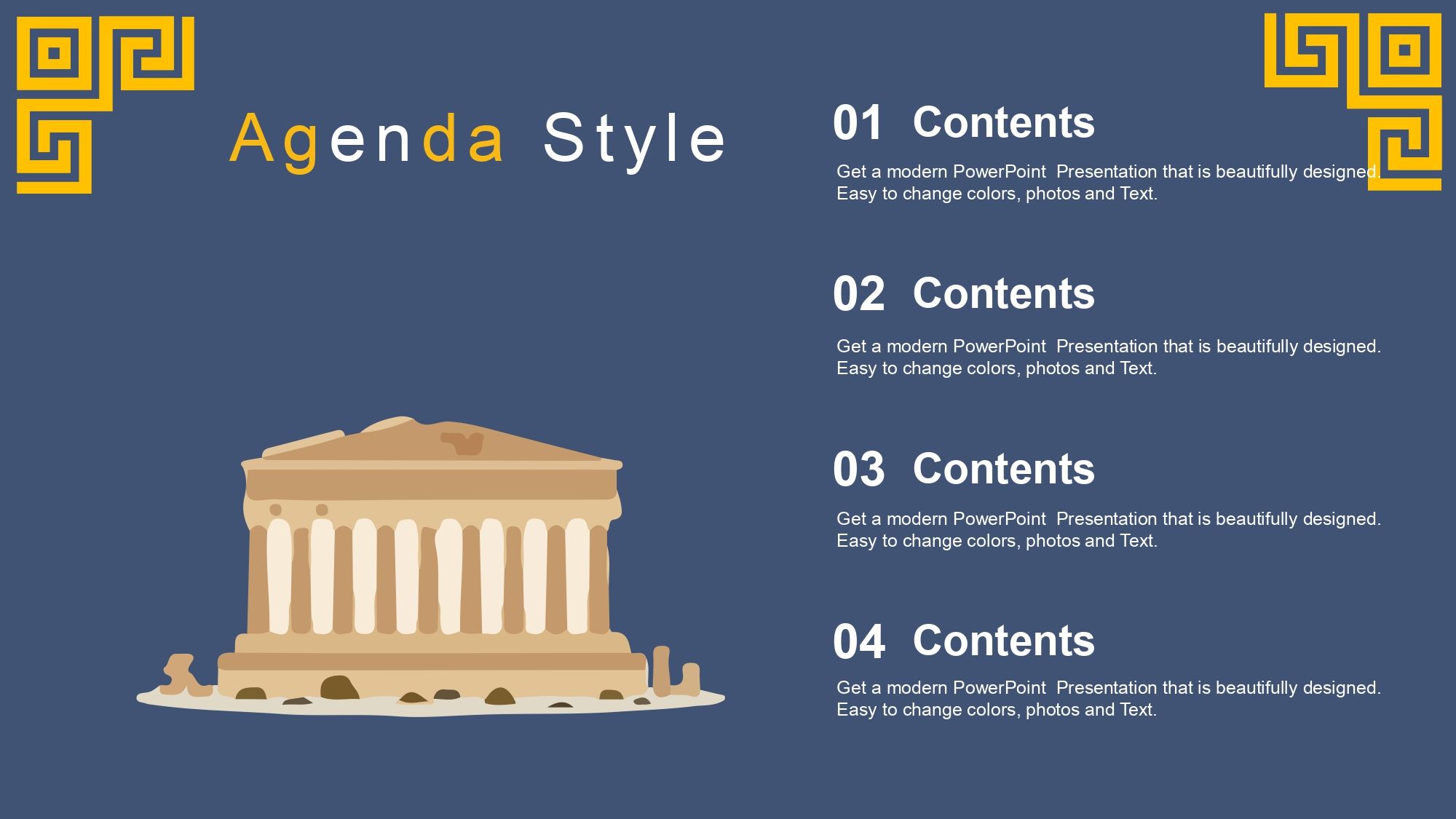 Grecia Plantilla PowerPoint