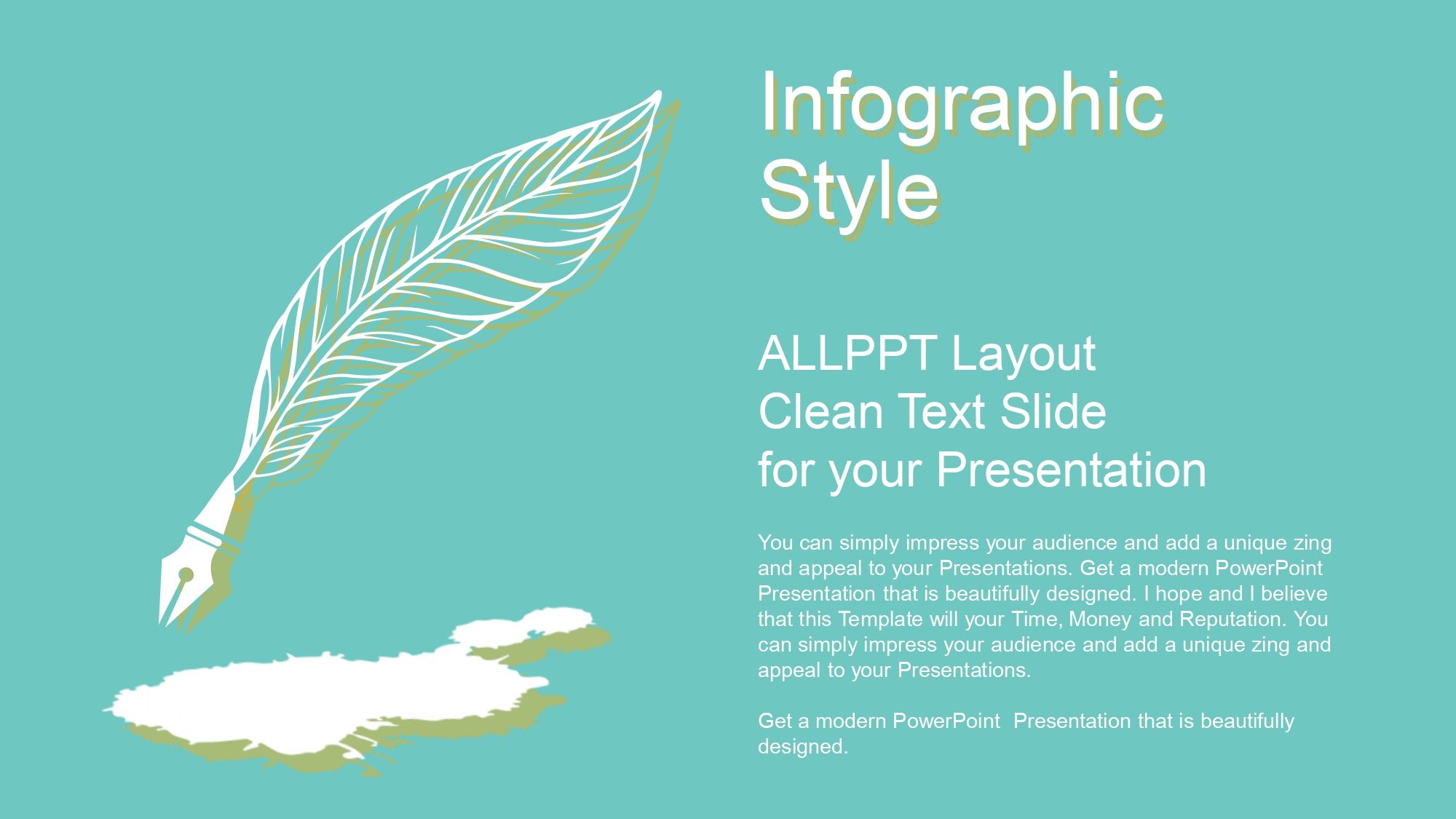 Hojas Lineales Plantilla PowerPoint
