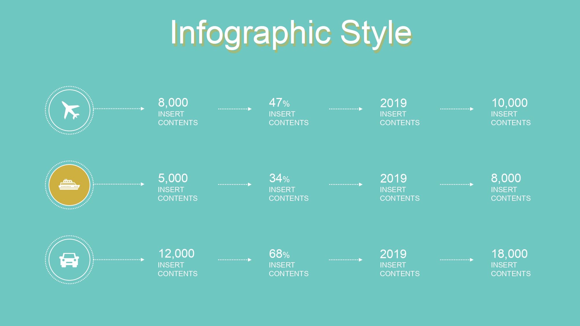 Hojas Lineales Plantilla PowerPoint