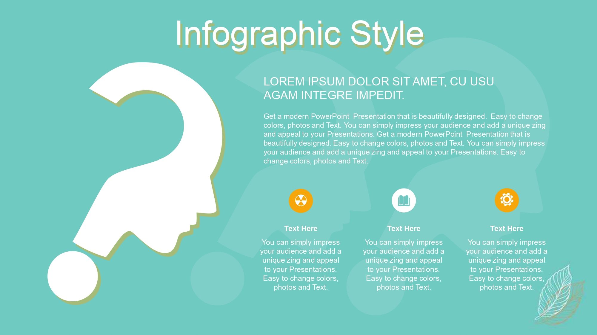Hojas Lineales Plantilla PowerPoint