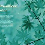 Hojas Lineales Plantilla PowerPoint