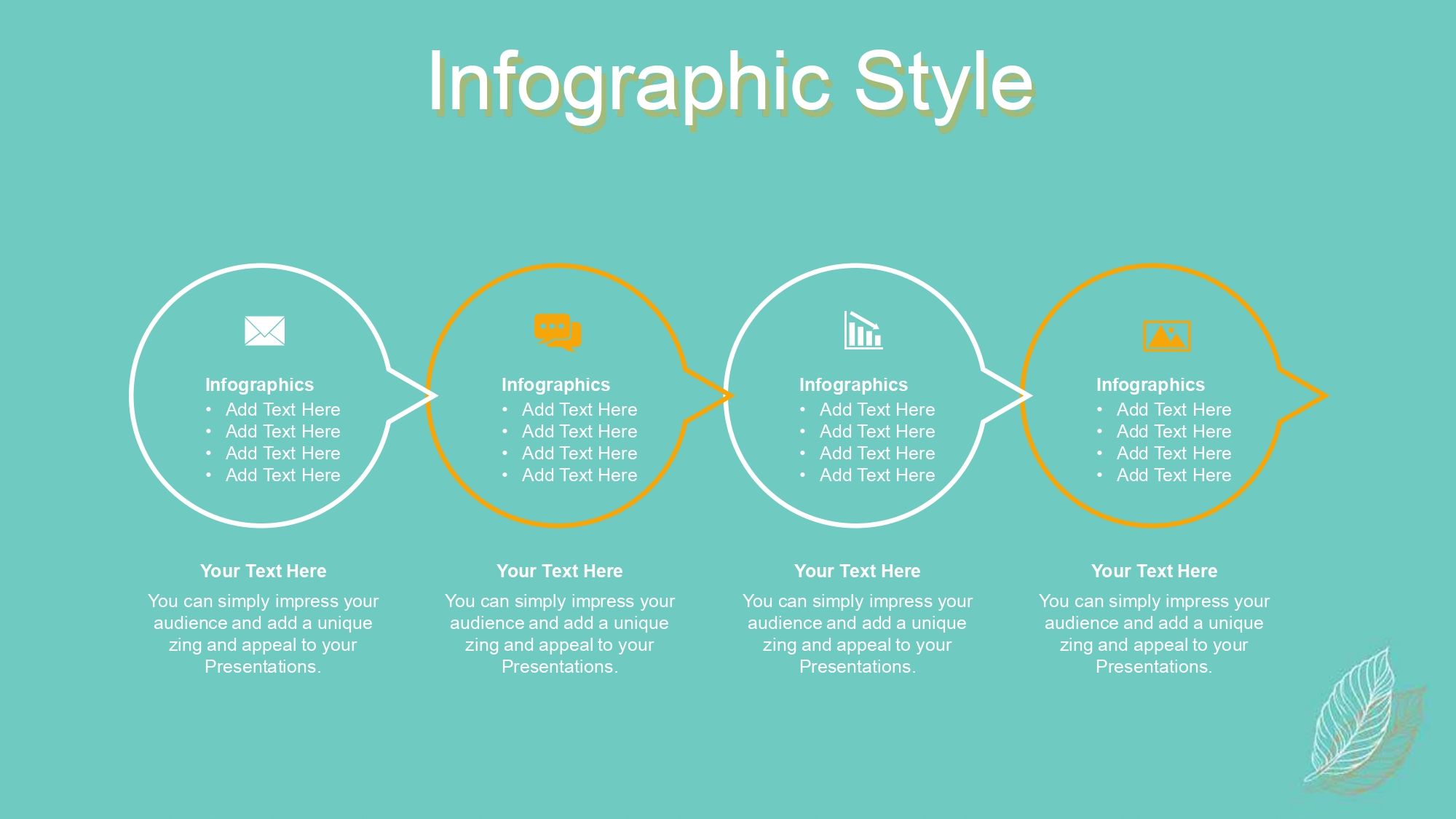 Hojas Lineales Plantilla PowerPoint
