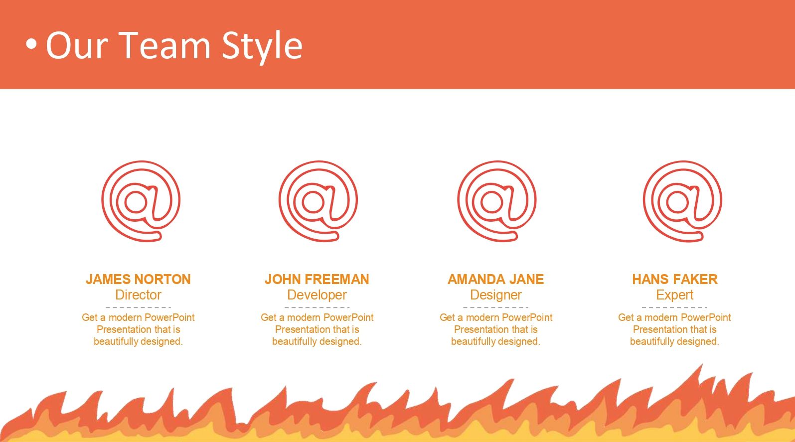 Incendio Plantilla PowerPoint