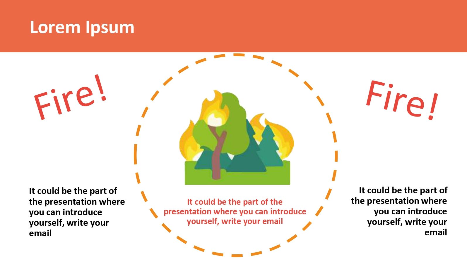 Incendio Plantilla PowerPoint