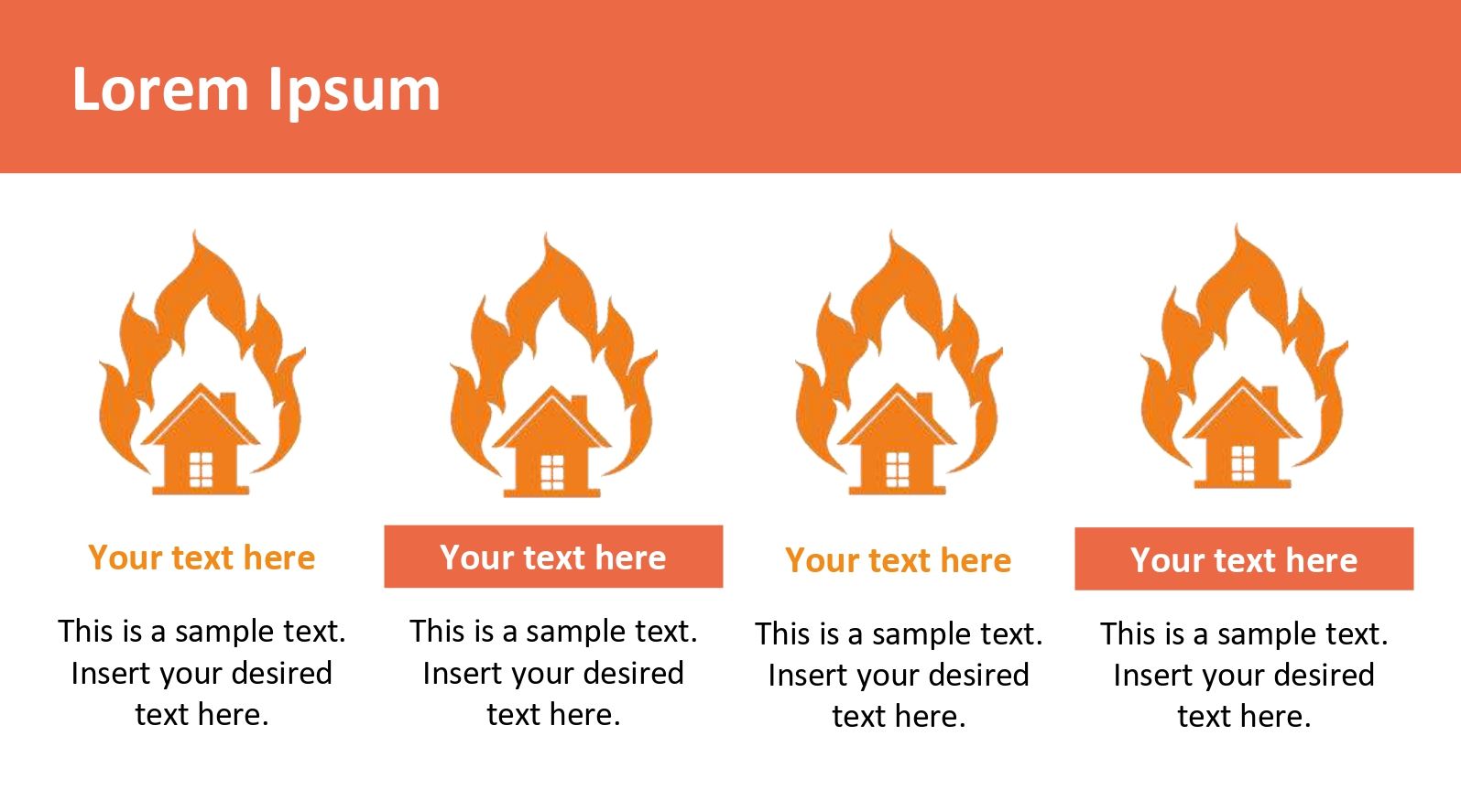 Incendio Plantilla PowerPoint