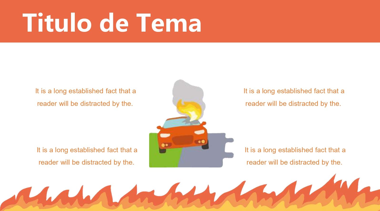 Incendio Plantilla PowerPoint