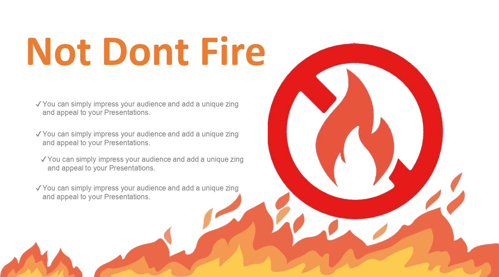 Incendio Plantilla PowerPoint