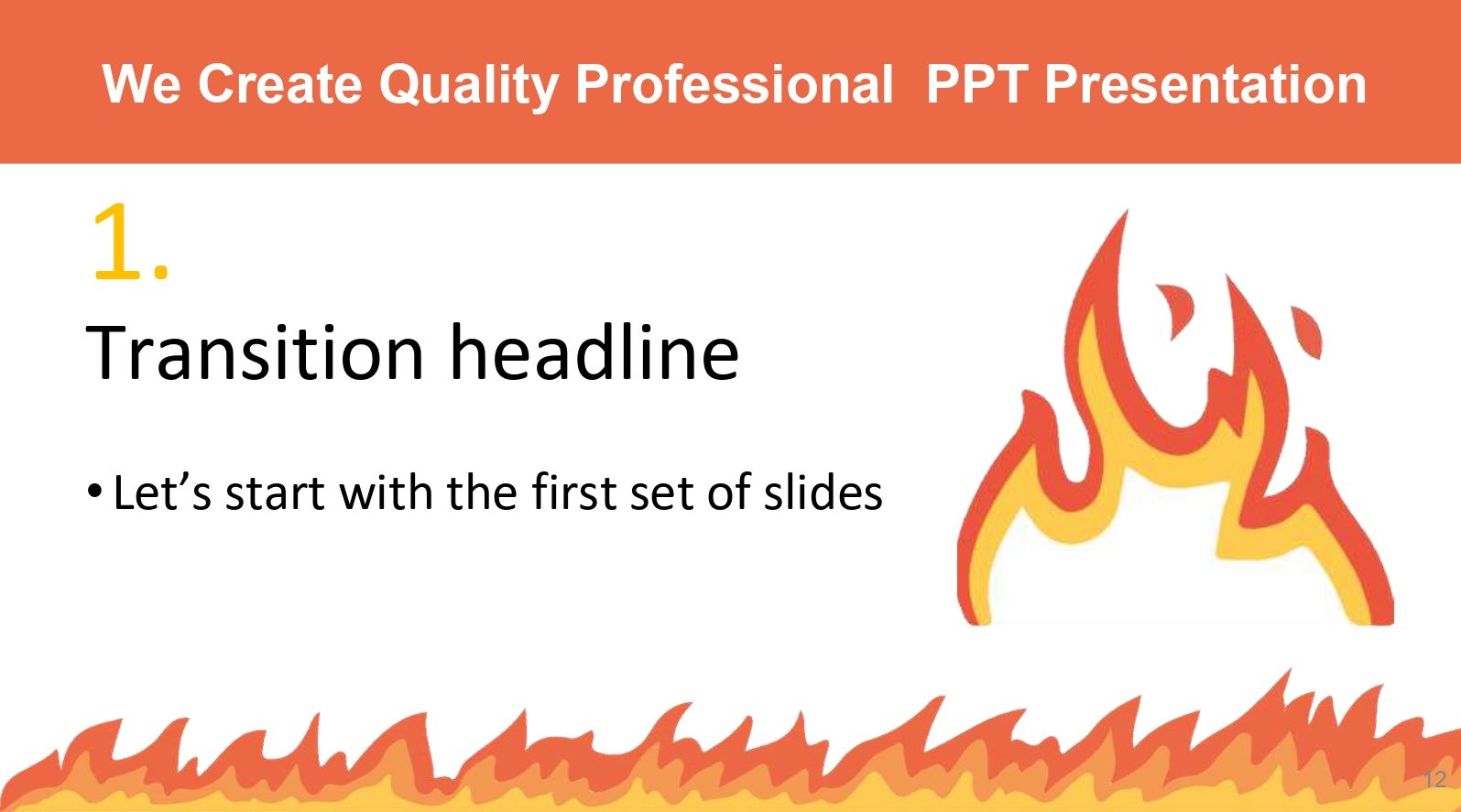Incendio Plantilla PowerPoint