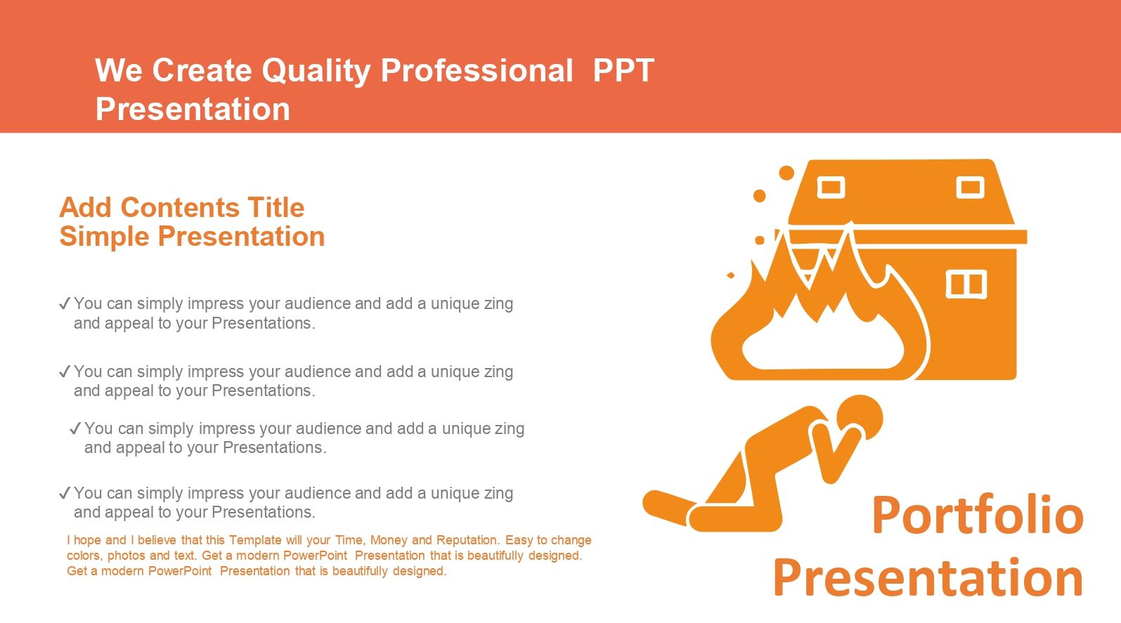 Incendio Plantilla PowerPoint