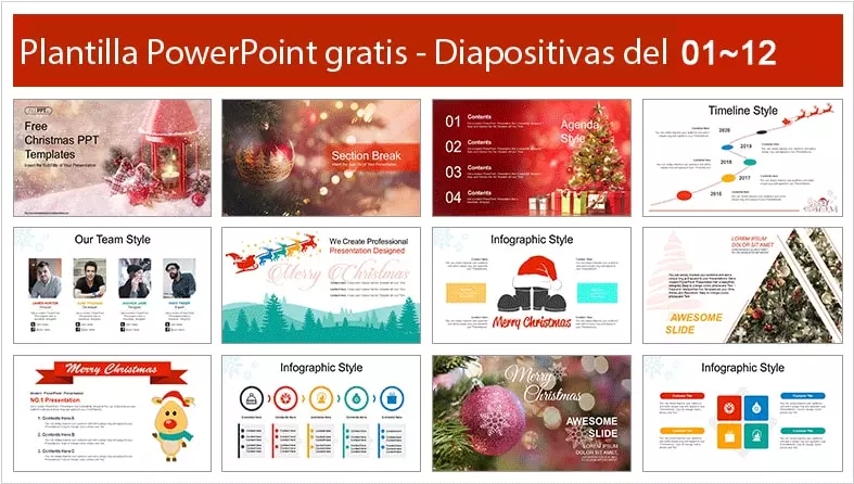 Feliz Navidad Plantilla PowerPoint