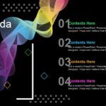 Ondas abstractas Plantilla PowerPoint