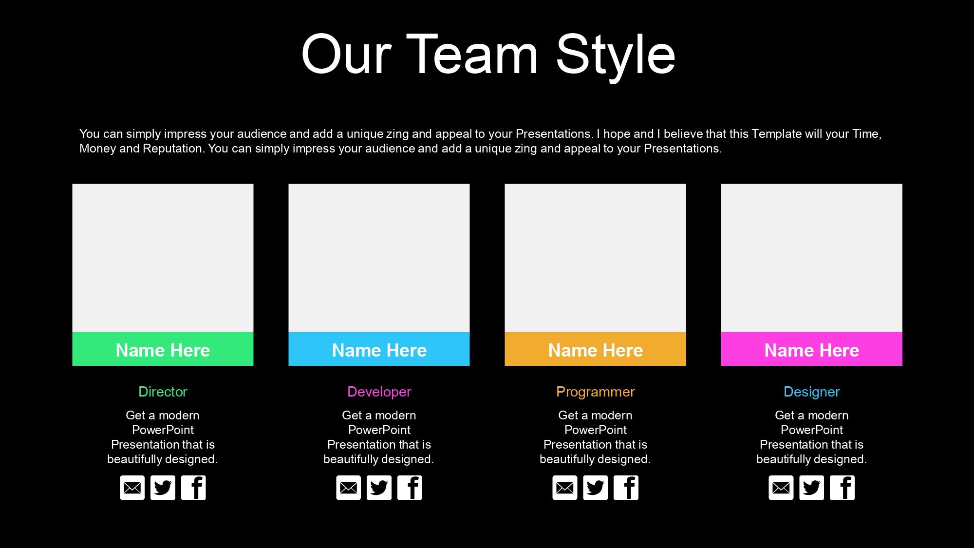 Ondas abstractas Plantilla PowerPoint
