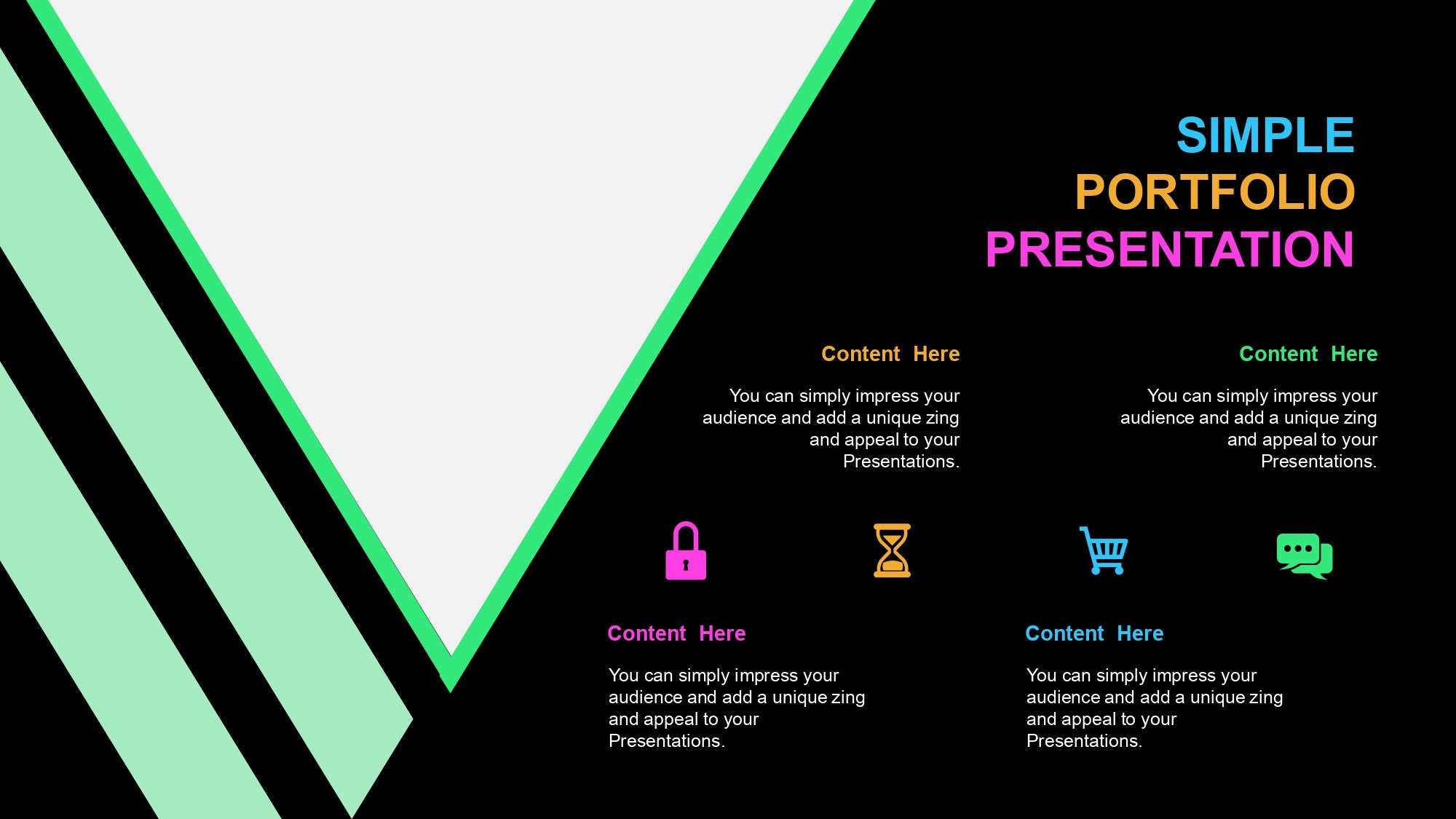 Ondas abstractas Plantilla PowerPoint