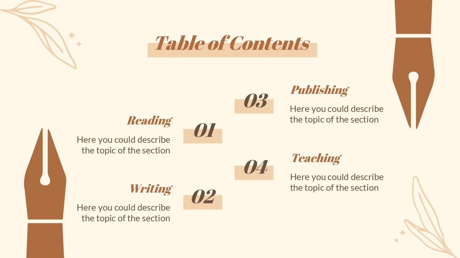 Poesía Plantilla PowerPoint